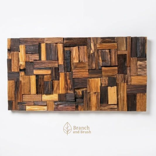 The Timber Mosaic 3D Wall Panel - (Ready to Purchase)
