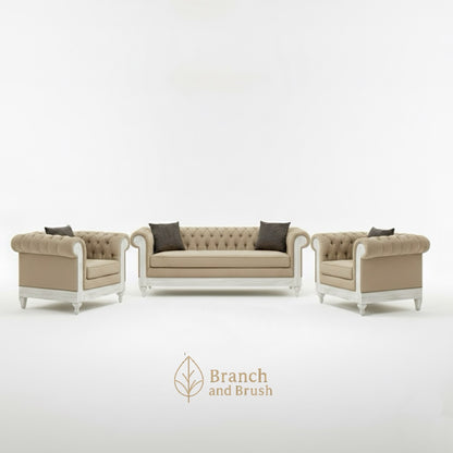 The Willowcrest Chesterfield Living Room Set- Made to Order (6-8 weeks Lead time)