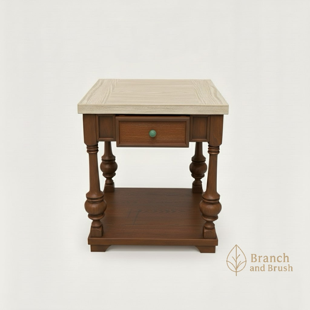 Classic Turned-Leg Side Table - Made to Order (4-6 weeks Lead time)