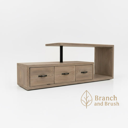 Modern Split-Level TV Unit - Made to Order (4-6 weeks Lead time)