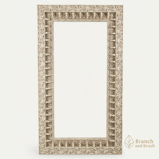 Heirloom Carved Wall Mirror - Made to Order (4-6 weeks Lead time)