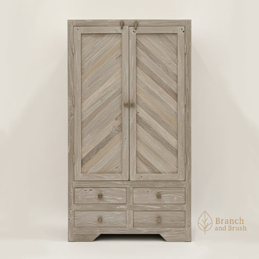 Chevron Heritage Cabinet- Made to Order (5-7 weeks Lead time)
