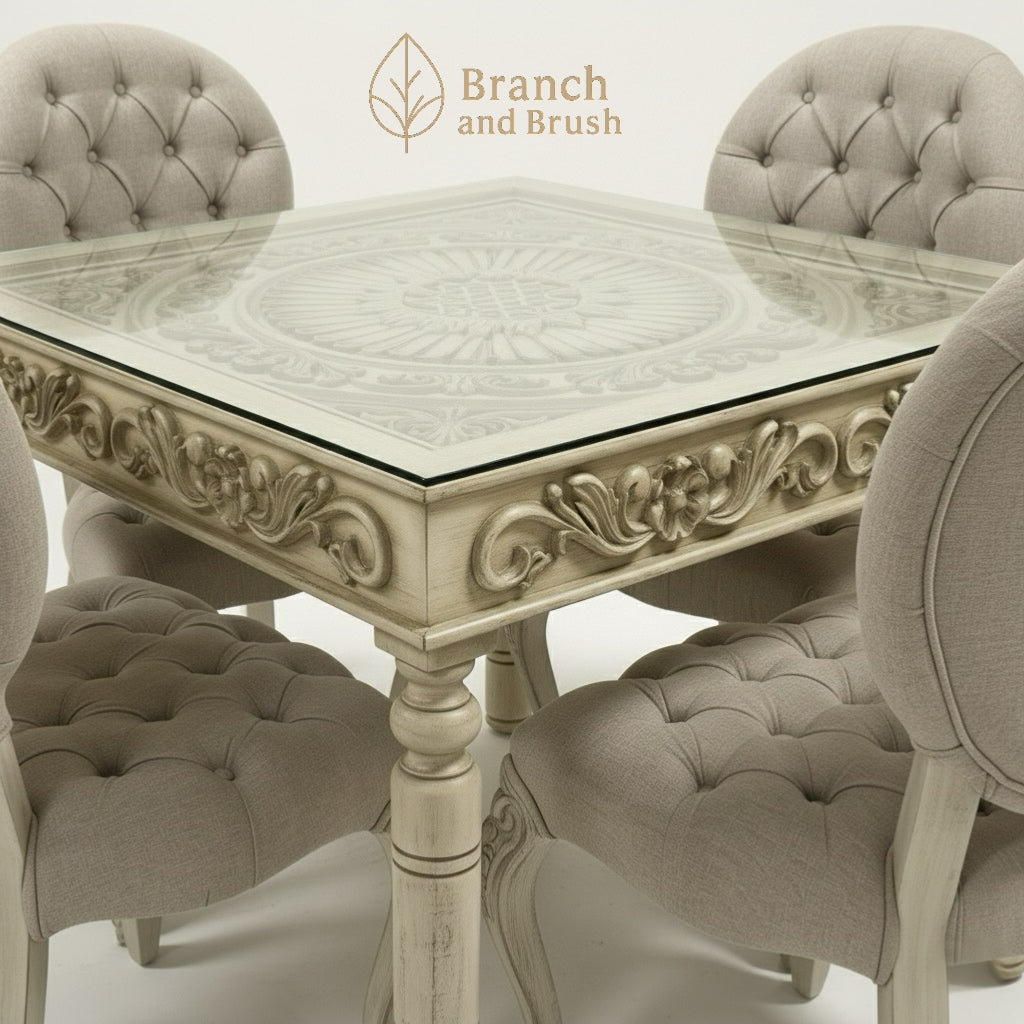 Heritage Carved Dining Set - Made to Order (5-8 weeks Lead time)