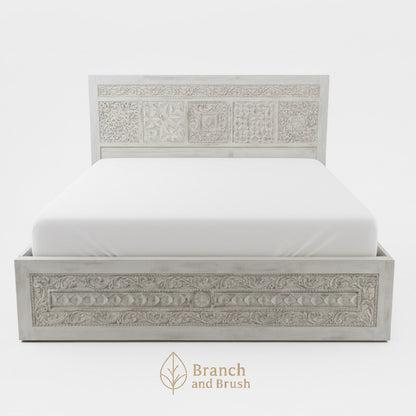 Heirloom Carved Bed - Made to Order (5-8 weeks Lead time)