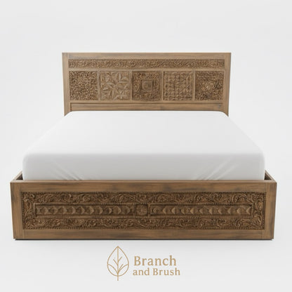 Heirloom Carved Bed - Made to Order (5-8 weeks Lead time)