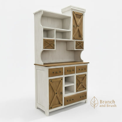 The Homestead Barn-Door Coffee Station - Made to Order ( 5-7 Weeks Lead Time)