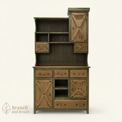 The Homestead Barn-Door Coffee Station - Made to Order ( 5-7 Weeks Lead Time)