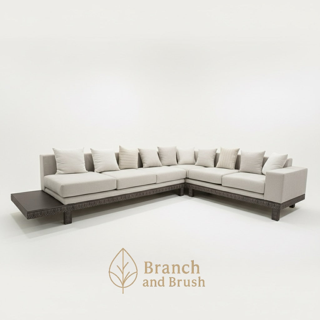 Harborline Carved Base Sectional Sofa - Made to Order (4-6 weeks Lead time)