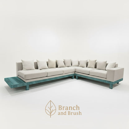 Harborline Carved Base Sectional Sofa - Made to Order (4-6 weeks Lead time)