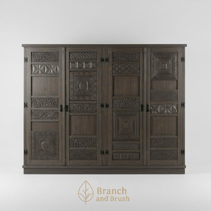 Heritage Carved 4-Door Wardrobe - Made to Order (5-8 weeks Lead time)