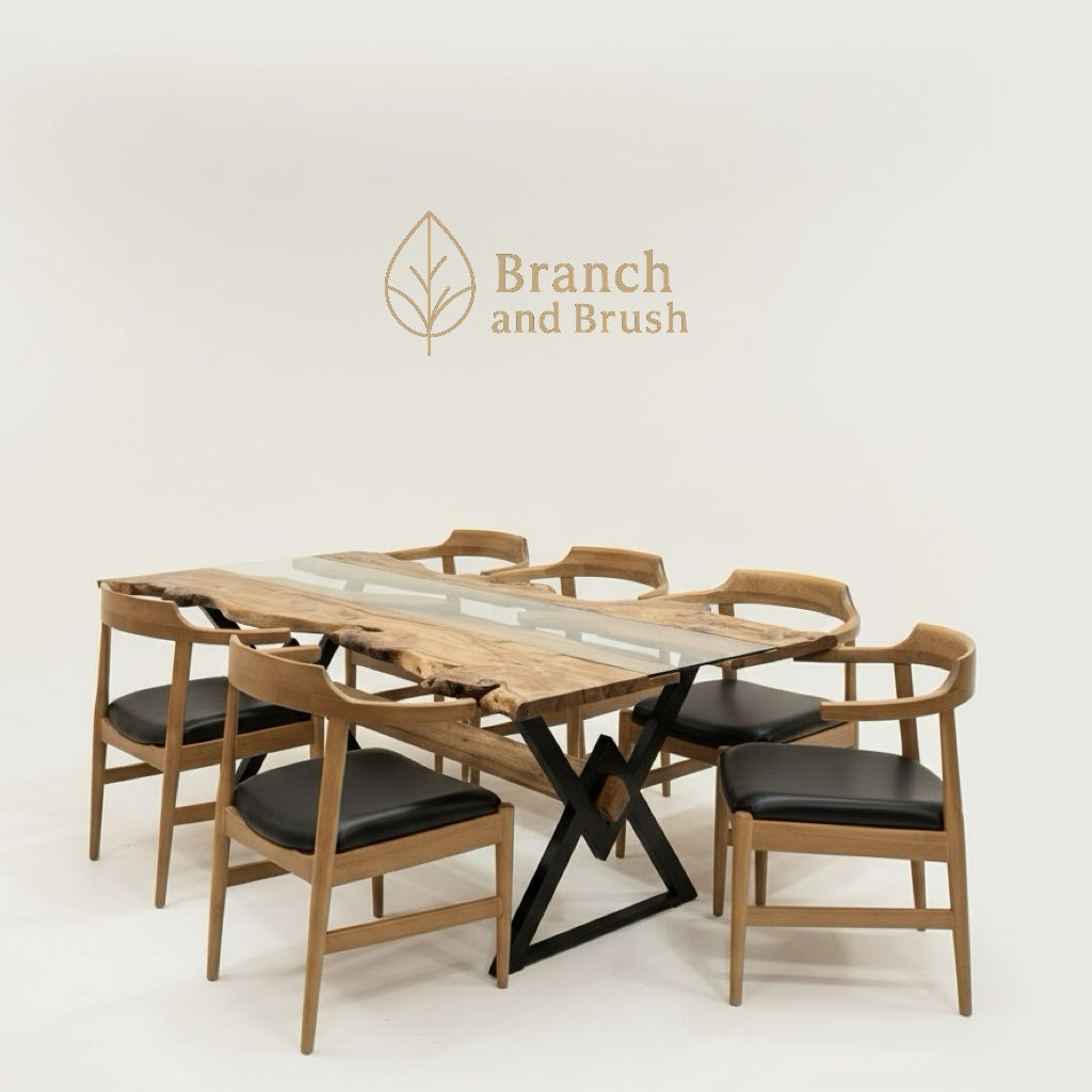 Ridge Live-Edge Dining Table – Branch and Brush