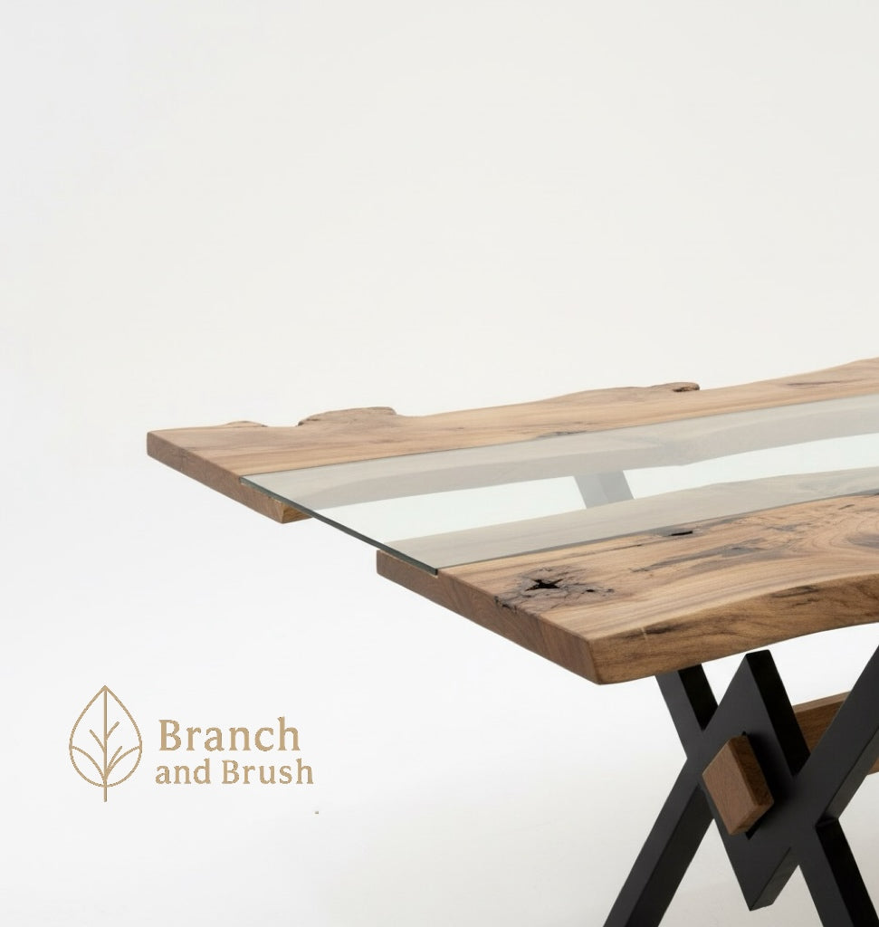 Ridge Live-Edge Dining Table – Branch and Brush