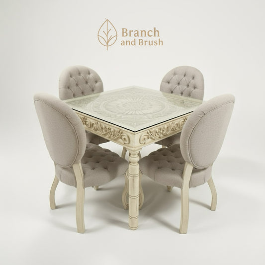 Heritage Carved Dining Set - Made to Order (5-8 weeks Lead time)