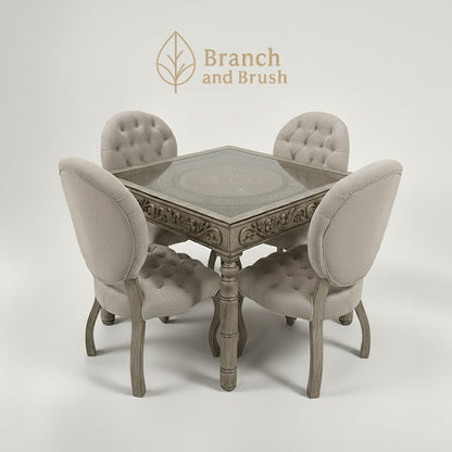 Heritage Carved Dining Set - Made to Order (5-8 weeks Lead time)