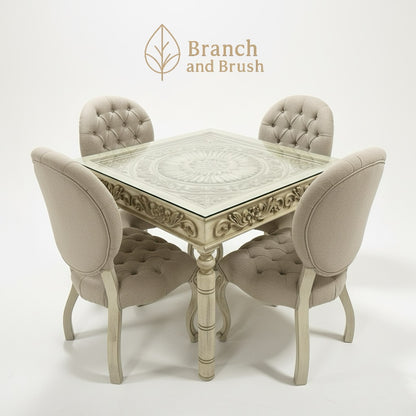 Heritage Carved Dining Set - Made to Order (5-8 weeks Lead time)