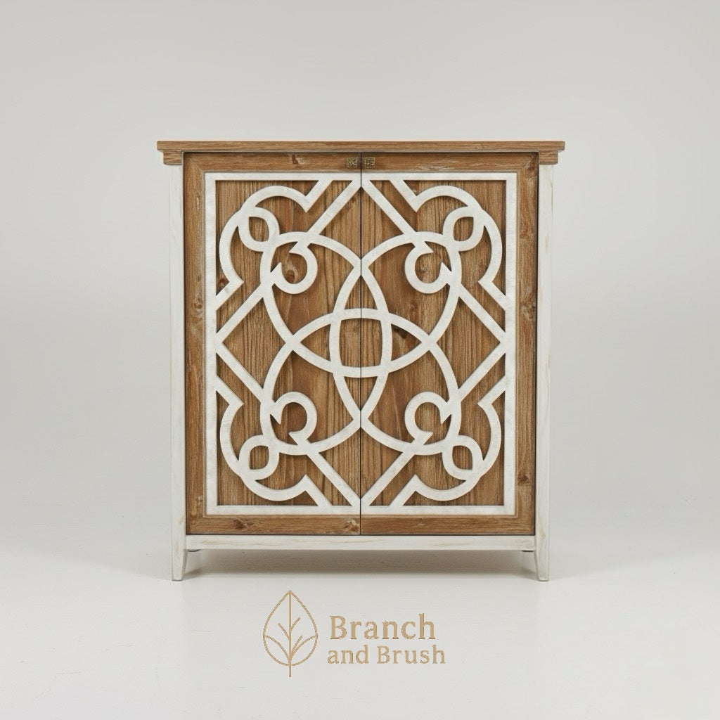 Valencia Carved Accent Cabinet - Made to Order (4-6 weeks Lead time)