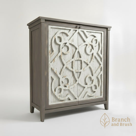 Valencia Carved Accent Cabinet - Made to Order (4-6 weeks Lead time)