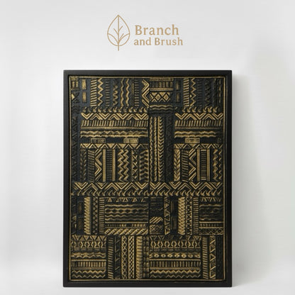 Tribal Carved Wall Panel - Made to Order (4-6 weeks Lead time)