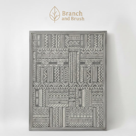 Tribal Carved Wall Panel - Made to Order (4-6 weeks Lead time)