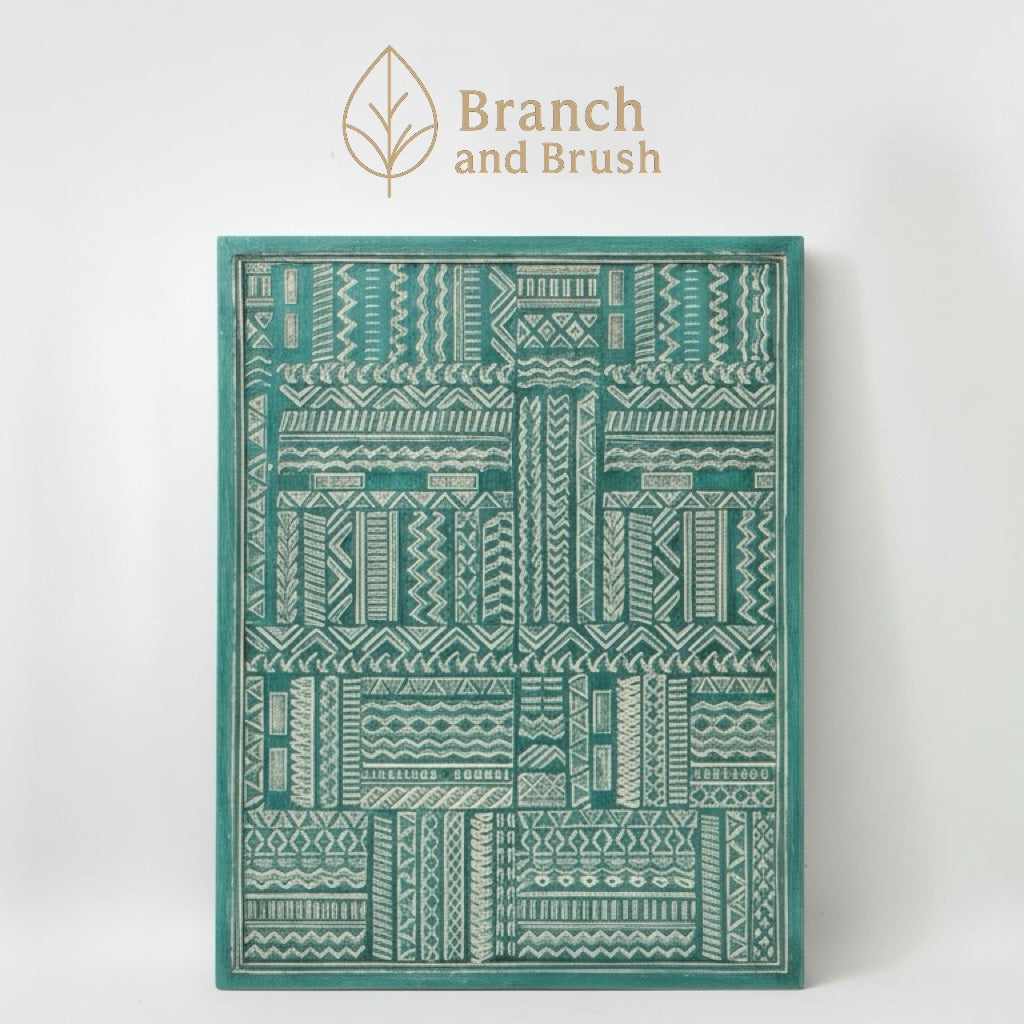 Tribal Carved Wall Panel - Made to Order (4-6 weeks Lead time)