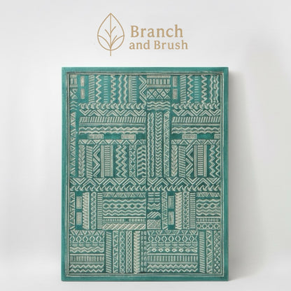 Tribal Carved Wall Panel - Made to Order (4-6 weeks Lead time)