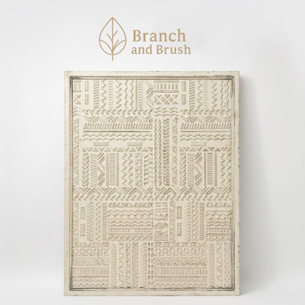 Tribal Carved Wall Panel - Made to Order (4-6 weeks Lead time)