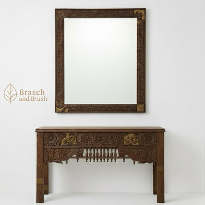 The Versailles Carved Console & Mirror Set- Made to Order (5-8 weeks Lead time)