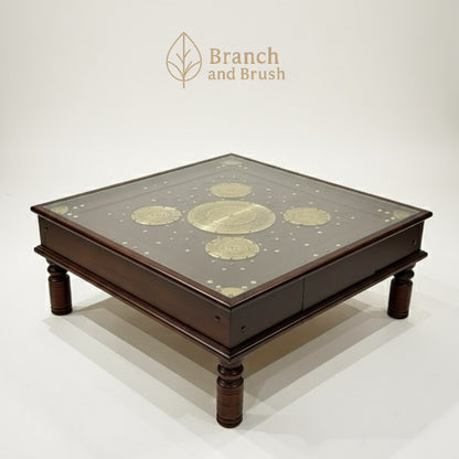 The Alhambra Brass Inlay Coffee Table - Made to Order (4-6 Weeks Lead Time)