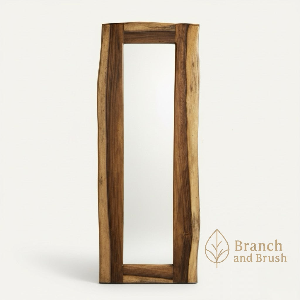 The Oasis Live-Edge Acacia Floor Mirror - Made to Order ( 3 - 4 Weeks Lead Time)