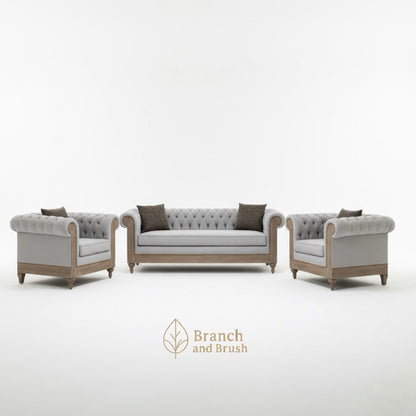 The Willowcrest Chesterfield Living Room Set- Made to Order (6-8 weeks Lead time)