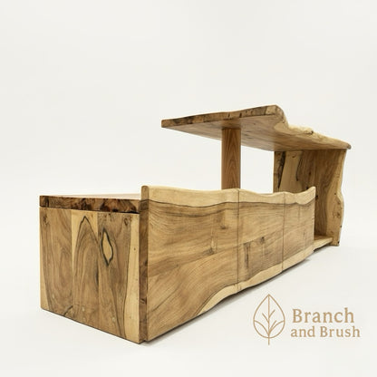 Live-Edge Acacia TV Unit - Made to Order (4-6 weeks Lead time)