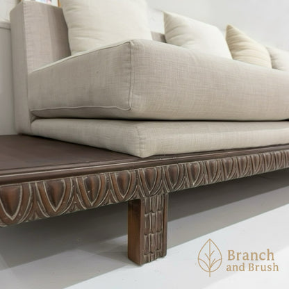 Harborline Carved Base Sectional Sofa - Made to Order (4-6 weeks Lead time)