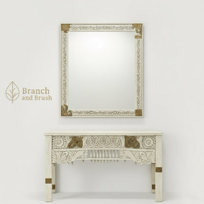 The Versailles Carved Console & Mirror Set- Made to Order (5-8 weeks Lead time)