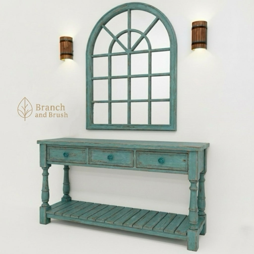 The Arched Haven Console & Mirror Set - Made to Order (5-7 weeks Lead time)