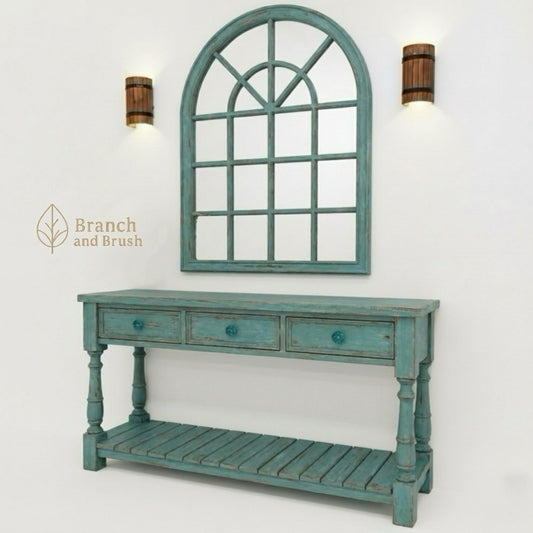 The Arched Haven Console & Mirror Set - Made to Order (5-7 weeks Lead time)