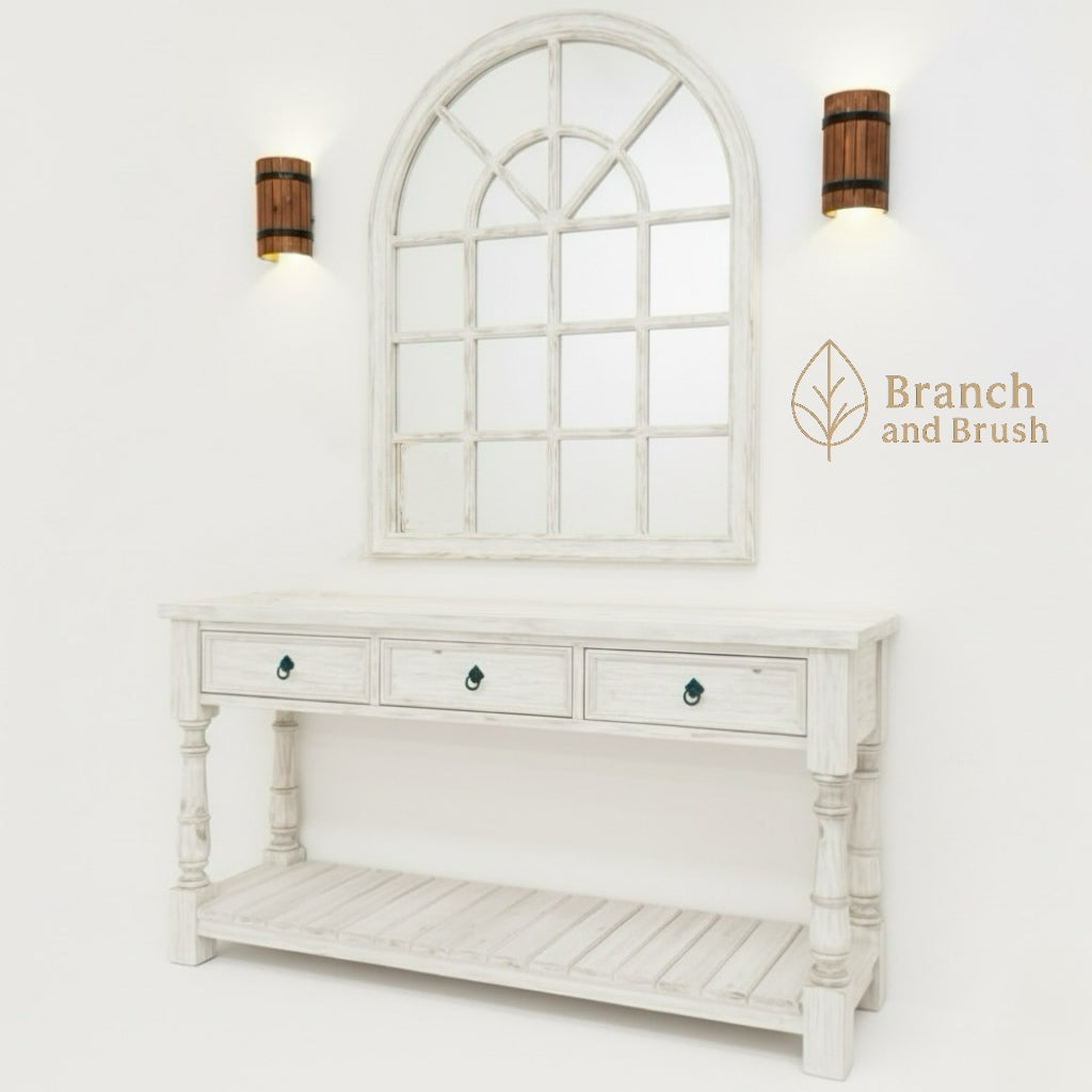The Arched Haven Console & Mirror Set - Made to Order (5-7 weeks Lead time)