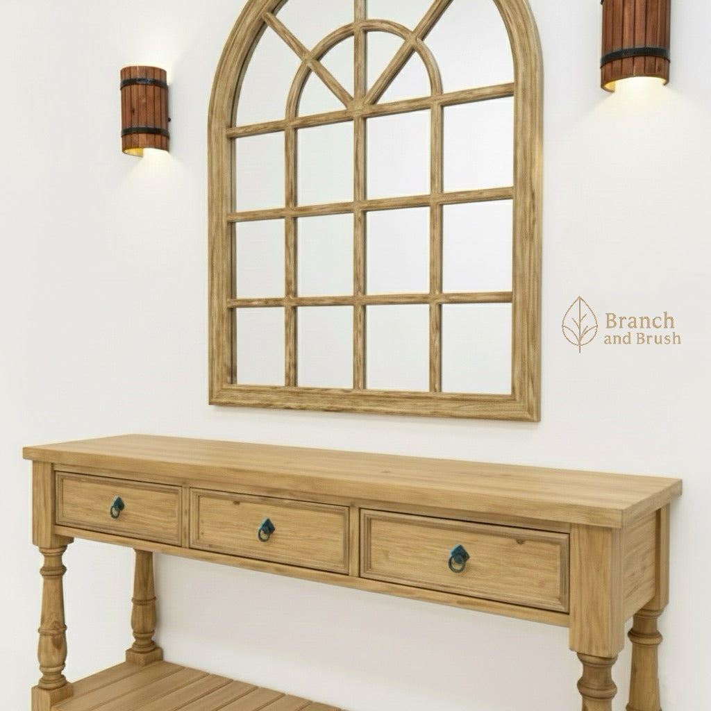 The Arched Haven Console & Mirror Set - Made to Order (5-7 weeks Lead time)