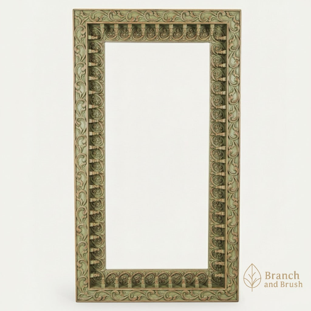 Heirloom Carved Wall Mirror - Made to Order (4-6 weeks Lead time)