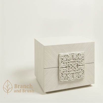 The Crestwood Carved Nightstand- Made to Order (4-6 weeks Lead time)