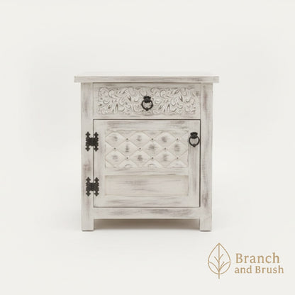 Medina Carved Nightstand- Made to Order (4-6 weeks Lead time)